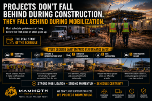 Projects Don’t Fall Behind During Construction. They Fall Behind During Mobilization